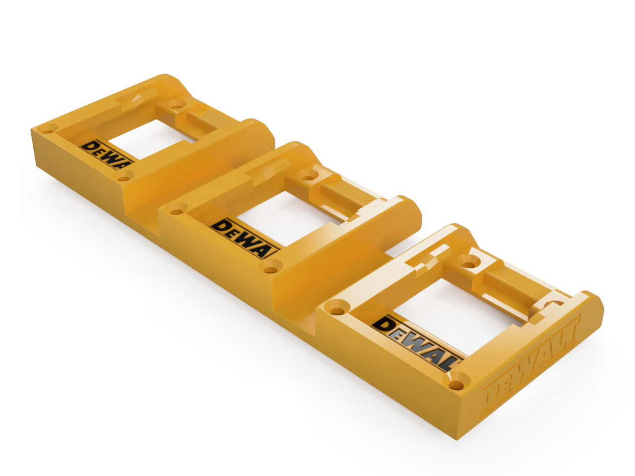 Battery Wall Mount Holder for DeWALT 18V XR | Single Double Triple | Garage Van