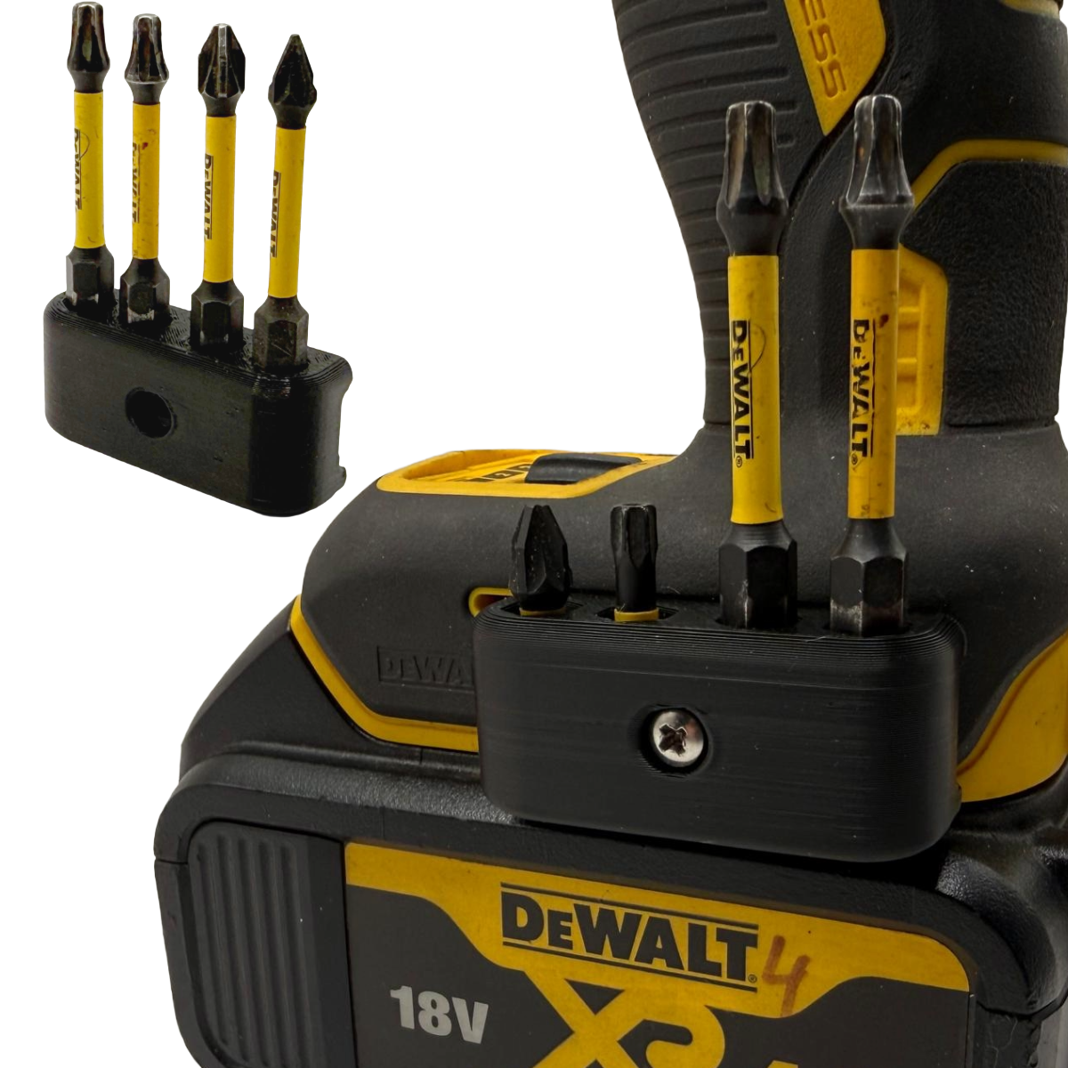Magnetic Bit Holder for DeWALT 18V XR | Compatible With Drill and Impact Driver
