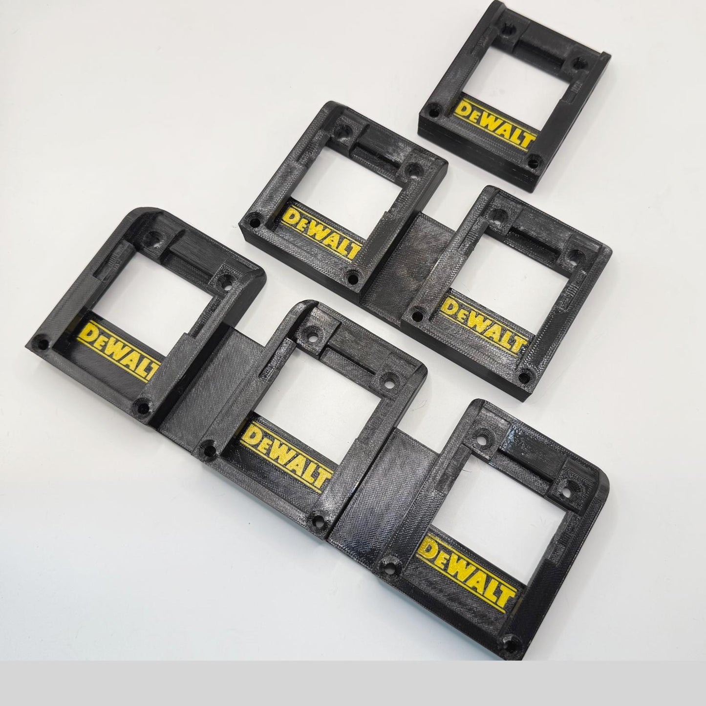 Battery Wall Mount Holder for DeWALT 18V XR | Single Double Triple | Garage Van